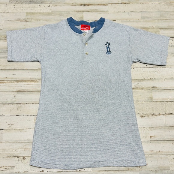 Vintage Coca Cola Coke Bottles Cowboy Shirt Men’s Small Made USA Single Stitch - Picture 2 of 10